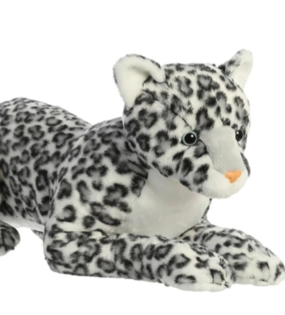Weighted 1-15lbs 30" Snow Leopard Plush for Anxiety, ADHD, Stress, Autism, Comfort Therapy Stuffed Animal