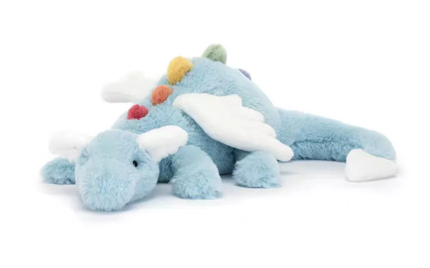 Weighted 1-8lbs Jellycat Sky Dragon Plush for Anxiety, ADHD, Stress, Autism, Comfort Therapy Stuffed Animal