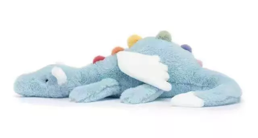 Weighted 1-8lbs Jellycat Sky Dragon Plush for Anxiety, ADHD, Stress, Autism, Comfort Therapy Stuffed Animal