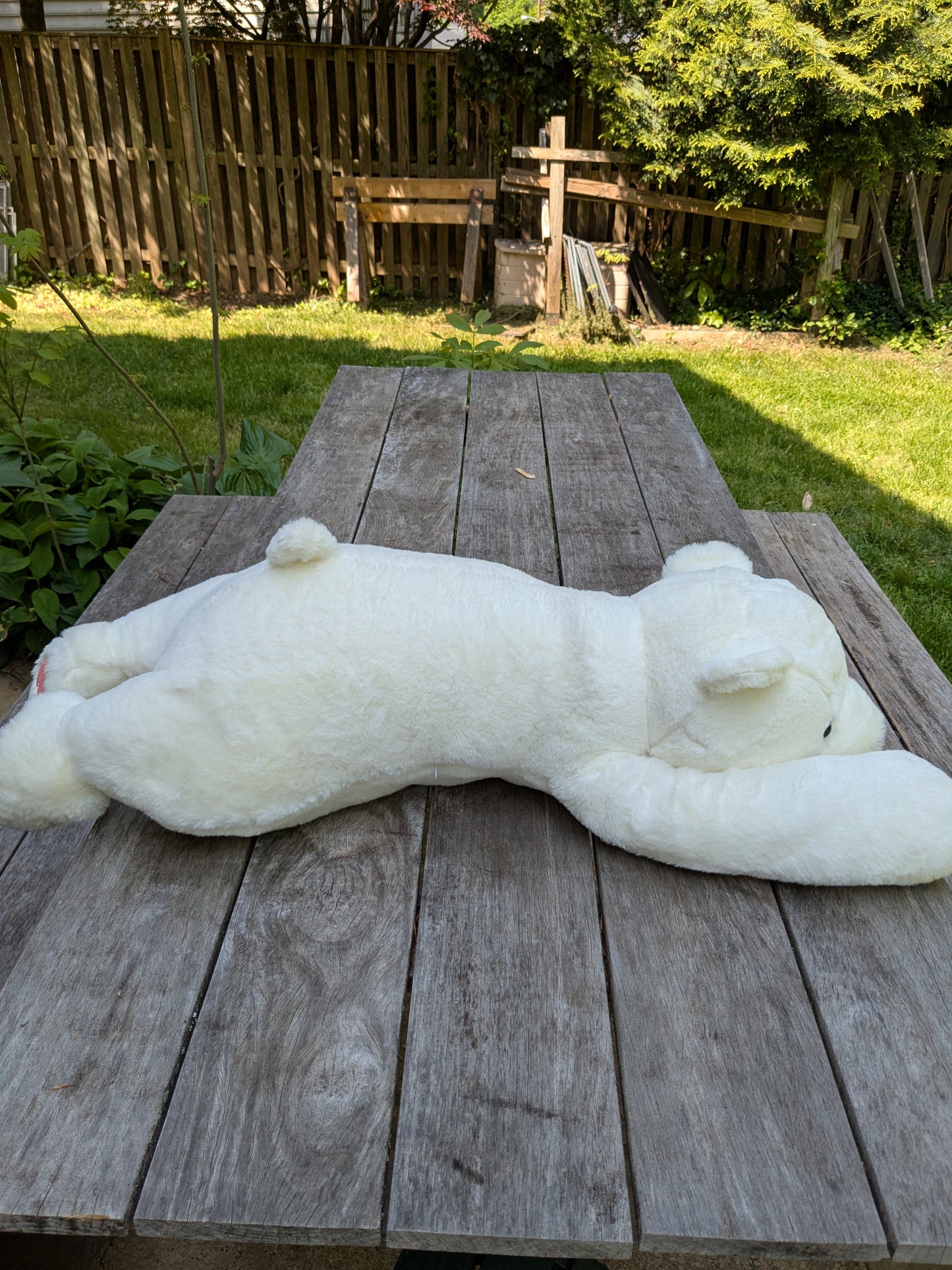 Weighted 1-15lbs 35" Polar Bear Plush for Anxiety, ADHD, Stress, Autism, Comfort Therapy Stuffed Animal