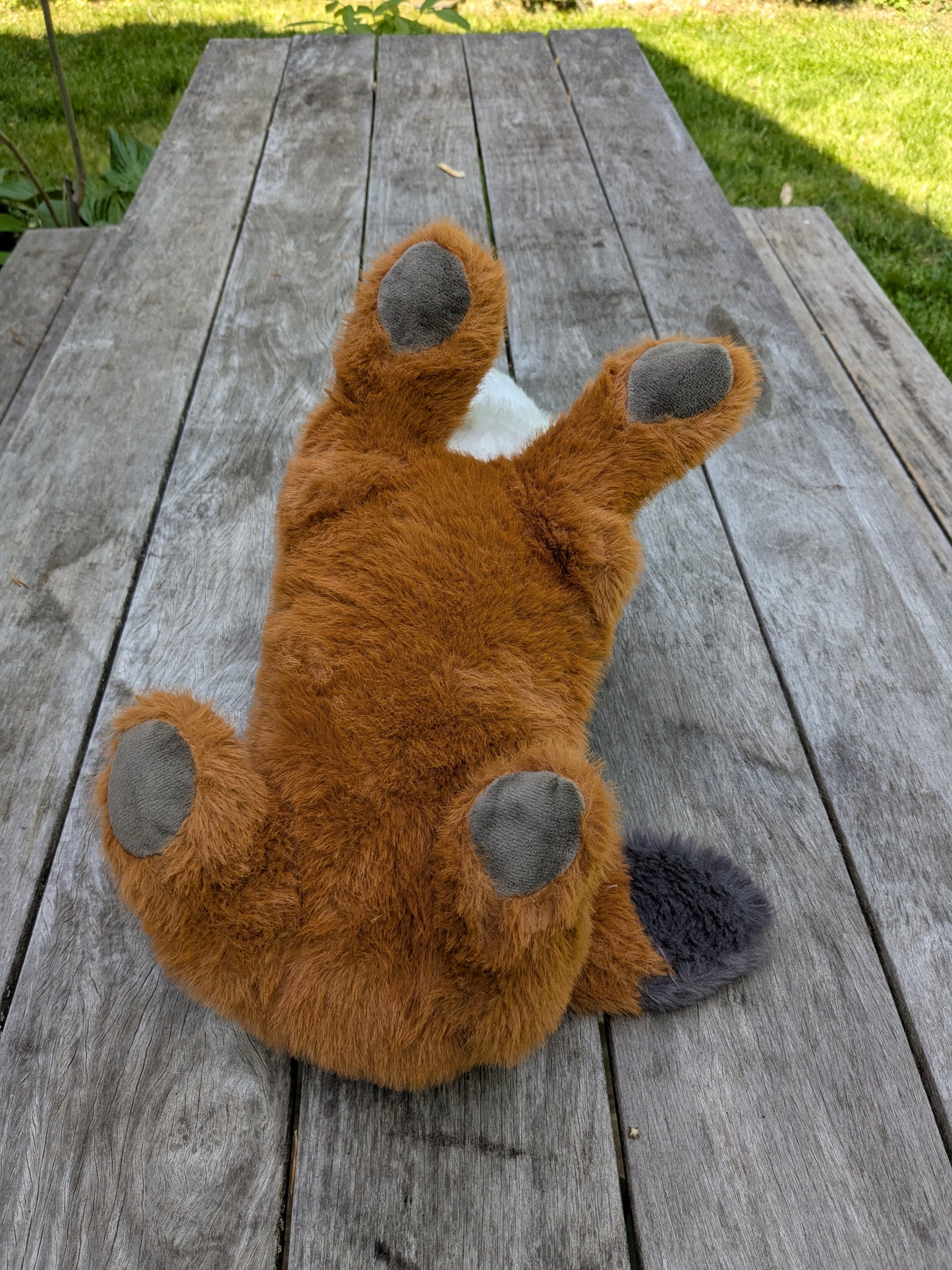Weighted 1-5lbs Laying Down Fox Plush for Anxiety, ADHD, Stress, Autism, Comfort Therapy Stuffed Animal