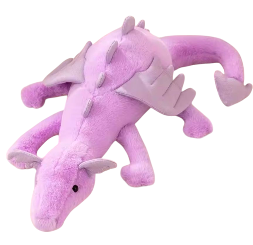 Weighted 1-10lbs 36" Purple Dragon Plush for Anxiety, ADHD, Stress, Autism, Comfort Therapy Stuffed Animal