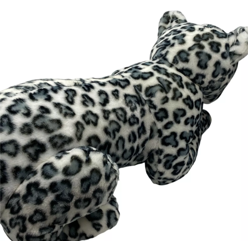 Weighted 1-15lbs 30" Snow Leopard Plush for Anxiety, ADHD, Stress, Autism, Comfort Therapy Stuffed Animal