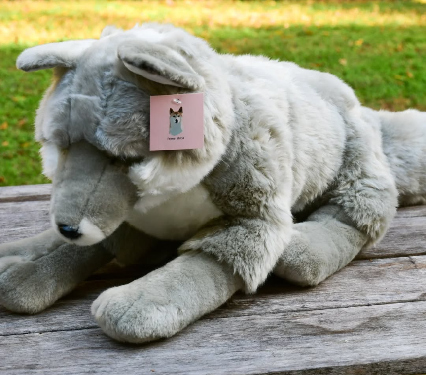 Weighted 1-15lbs Silver Fox Plush for Anxiety, ADHD, Stress, Autism, Comfort Therapy Stuffed Animal