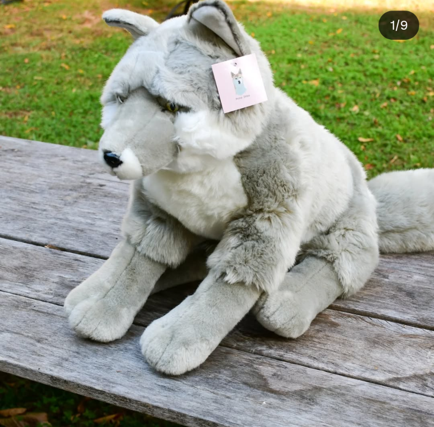 Weighted 1-15lbs Silver Fox Plush for Anxiety, ADHD, Stress, Autism, Comfort Therapy Stuffed Animal