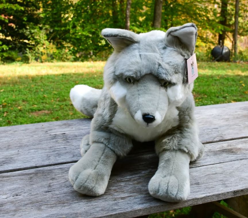 Weighted 1-15lbs Silver Fox Plush for Anxiety, ADHD, Stress, Autism, Comfort Therapy Stuffed Animal