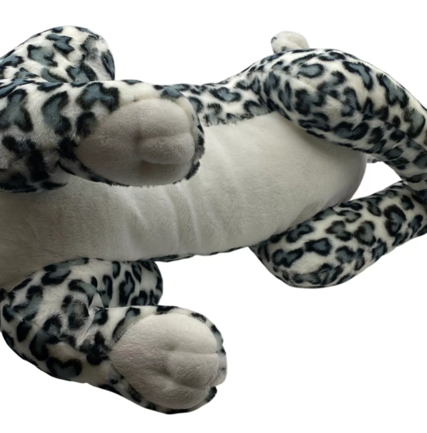 Weighted 1-15lbs 30" Snow Leopard Plush for Anxiety, ADHD, Stress, Autism, Comfort Therapy Stuffed Animal