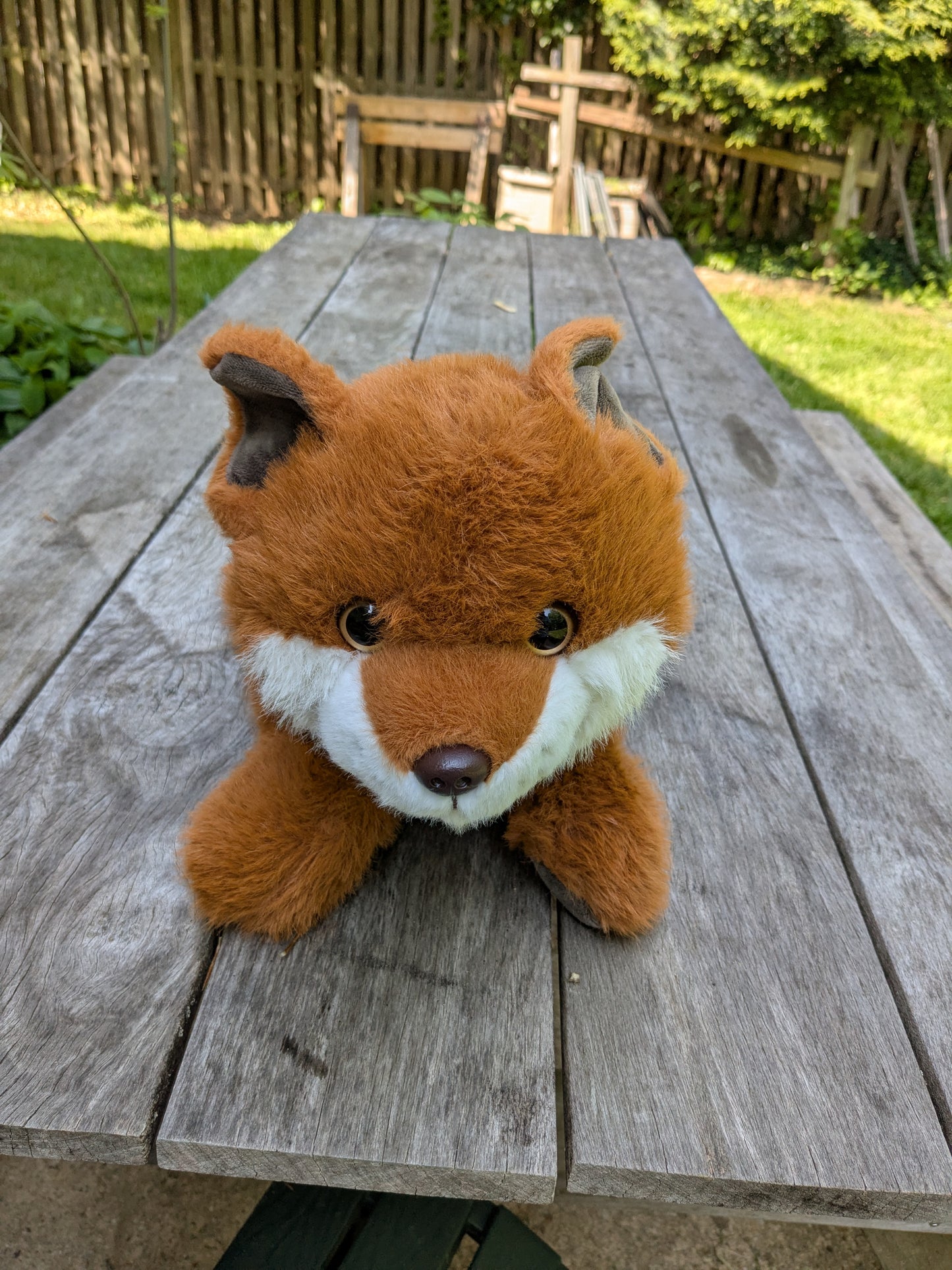 Weighted 1-5lbs Laying Down Fox Plush for Anxiety, ADHD, Stress, Autism, Comfort Therapy Stuffed Animal