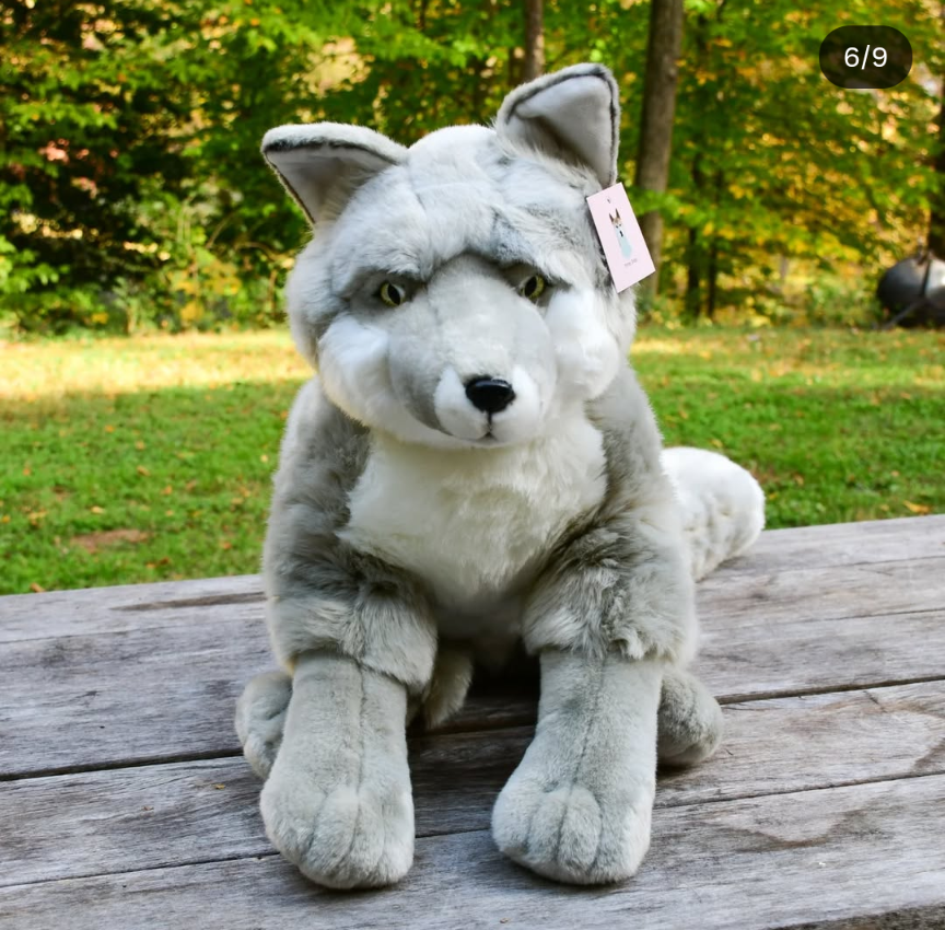 Weighted 1-15lbs Silver Fox Plush for Anxiety, ADHD, Stress, Autism, Comfort Therapy Stuffed Animal