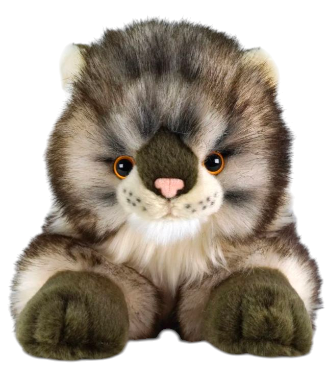 Weighted 1-3lbs Maine Coon Cat Plush for Anxiety, ADHD, Stress, Autism, Comfort Therapy Stuffed Animal