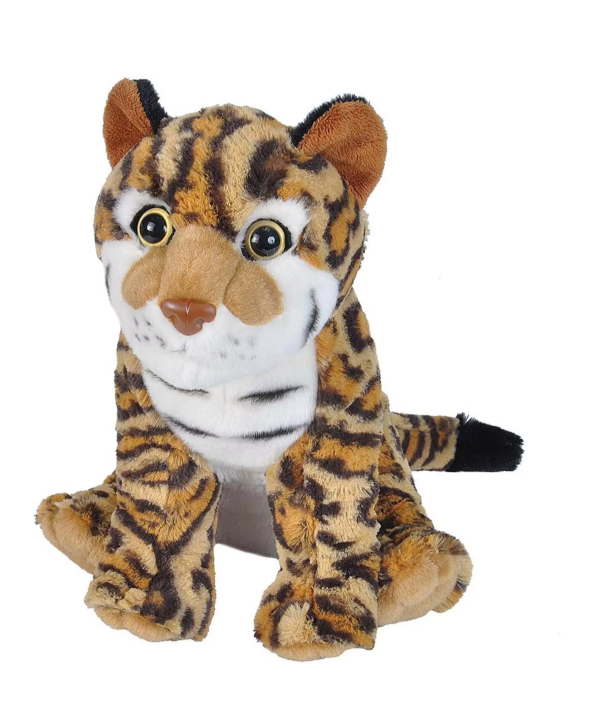 Weighted 0.5-2lbs Ocelot Plush for Anxiety, ADHD, Stress, Autism, Comfort Therapy Stuffed Animal