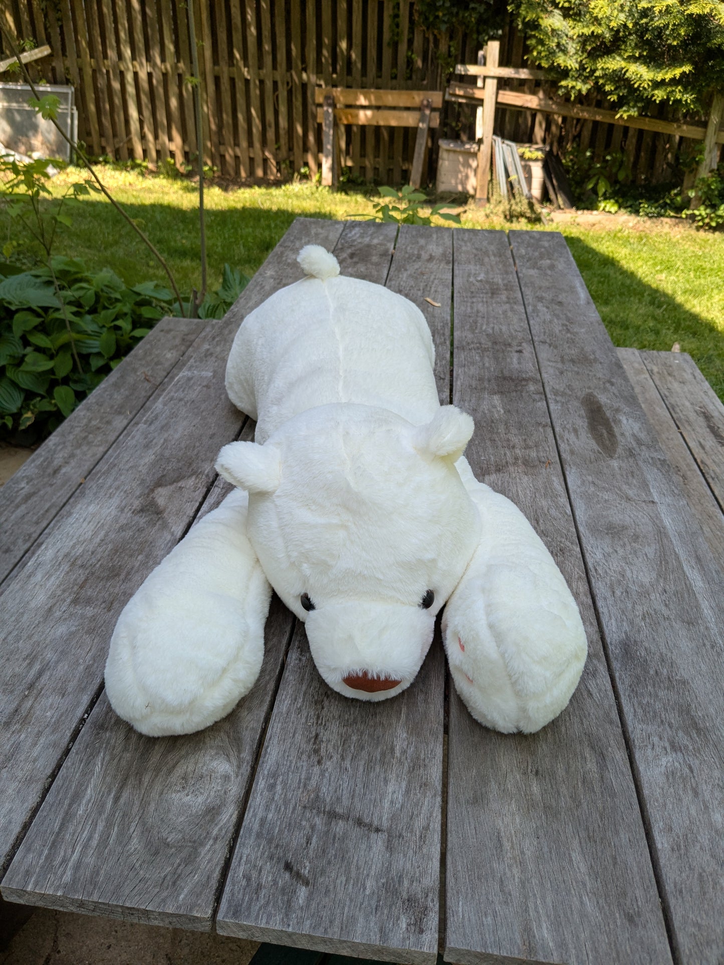Weighted 1-15lbs 35" Polar Bear Plush for Anxiety, ADHD, Stress, Autism, Comfort Therapy Stuffed Animal