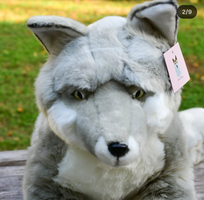 Weighted 1-15lbs Silver Fox Plush for Anxiety, ADHD, Stress, Autism, Comfort Therapy Stuffed Animal