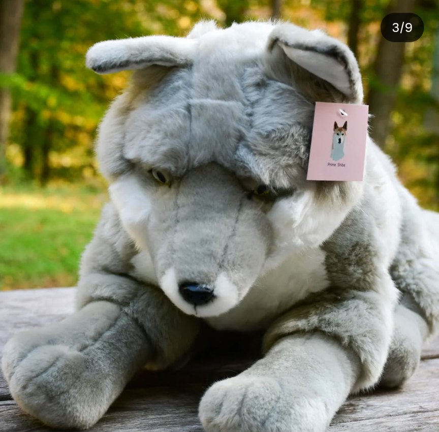 Weighted 1-15lbs Silver Fox Plush for Anxiety, ADHD, Stress, Autism, Comfort Therapy Stuffed Animal