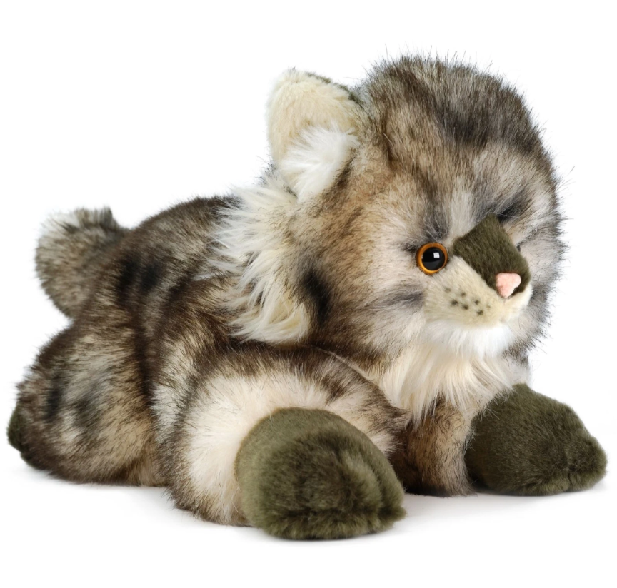 Weighted 1-3lbs Maine Coon Cat Plush for Anxiety, ADHD, Stress, Autism, Comfort Therapy Stuffed Animal