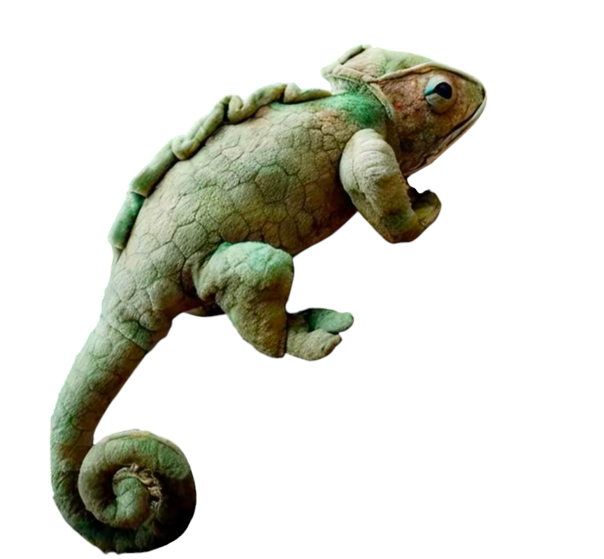 Weighted 0.5-2lbs 15" Chameleon Plush for Anxiety, ADHD, Stress, Autism, Comfort Therapy Stuffed Animal