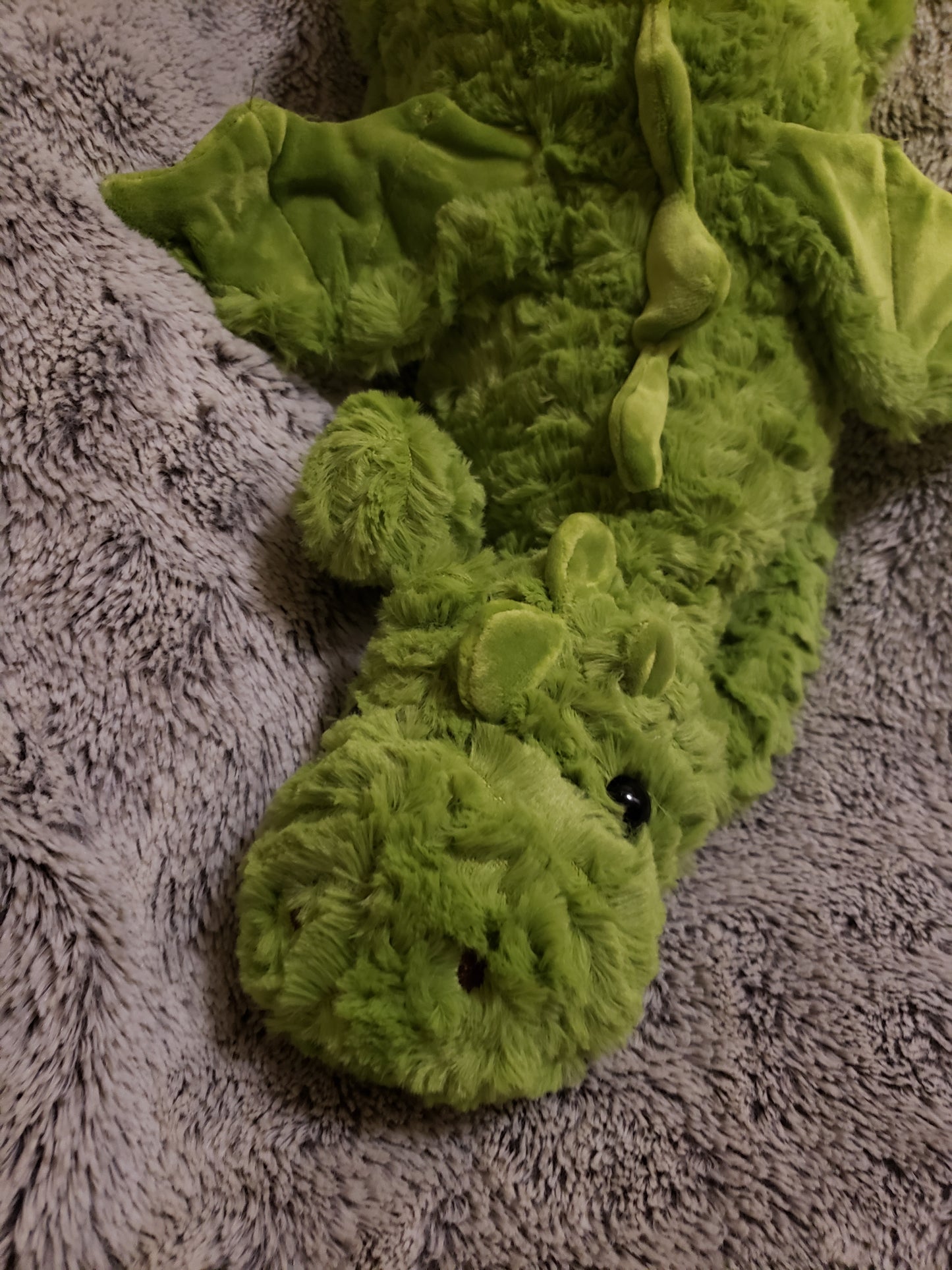 Weighted 0.5-3lbs Textured Green Dragon Plush for Anxiety, ADHD, Stress, Autism, Comfort Therapy Stuffed Animal