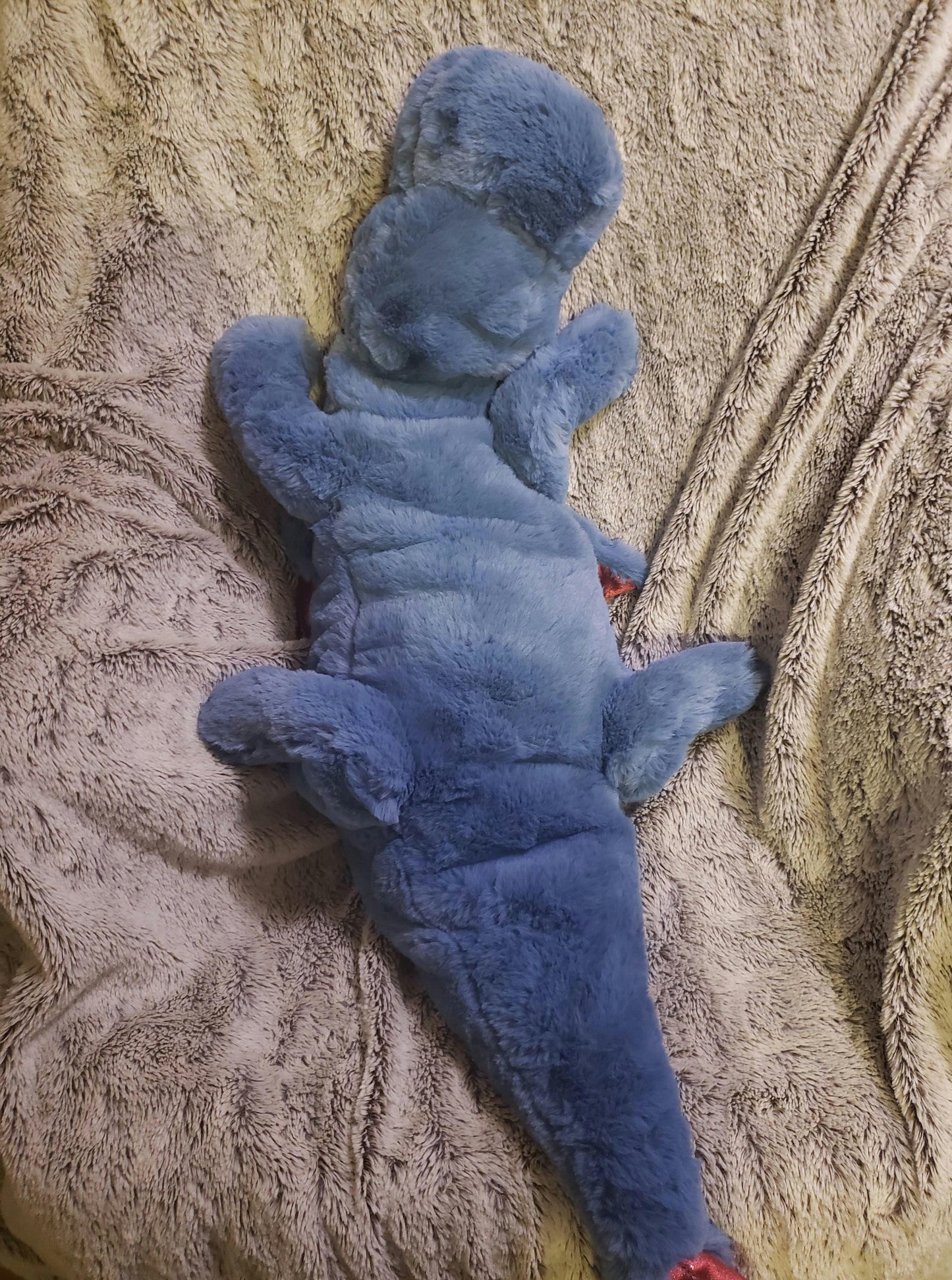 Weighted 1-10lbs Large Jumbo Giant Big Blue and Red Dragon Plush for Anxiety, ADHD, Stress, Autism, Comfort Therapy Stuffed Animal