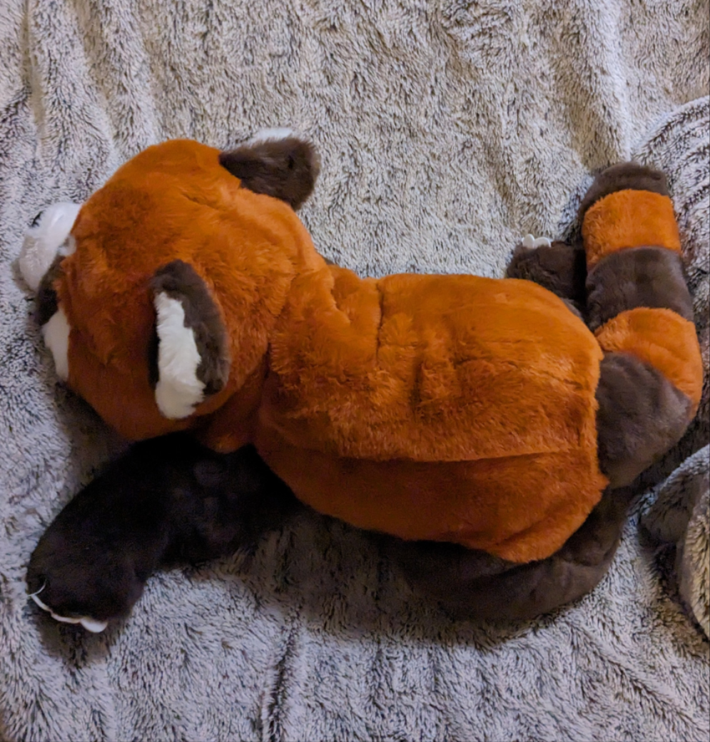 Weighted 1-8lbs Large Jumbo Giant Big Red Panda Plush for Anxiety, ADHD, Stress, Autism, Comfort Therapy Stuffed Animal