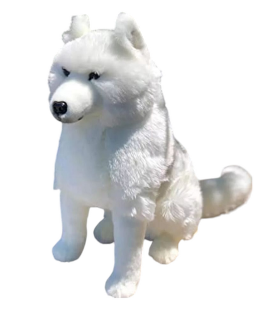 Weighted 1-5lbs White Wolf Plush for Anxiety, ADHD, Stress, Autism, Comfort Therapy Stuffed Animal