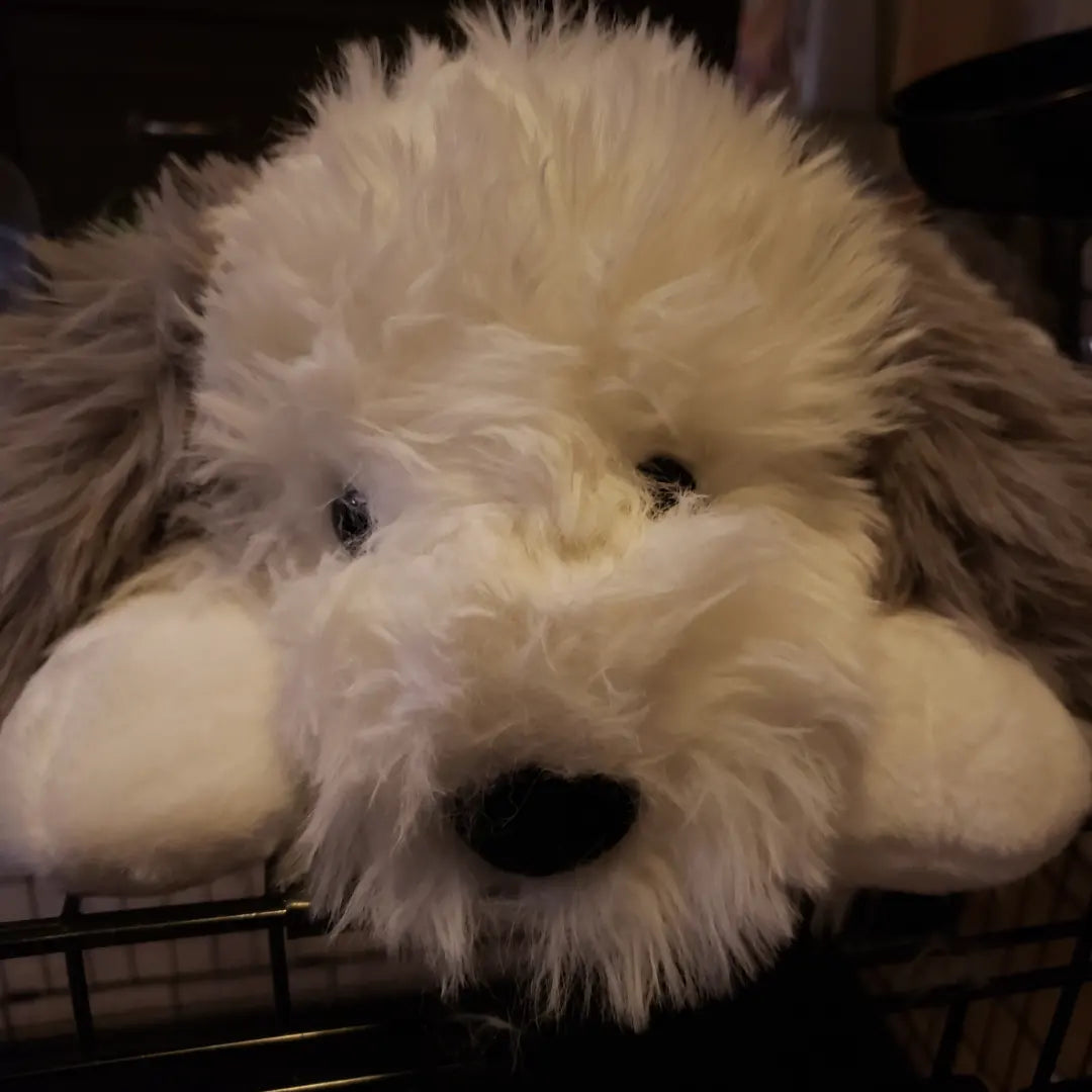 Weighted 1-5lbs Large Sheepdog Puppy Plush for Anxiety, ADHD, Stress, Autism, Comfort Therapy Stuffed Animal