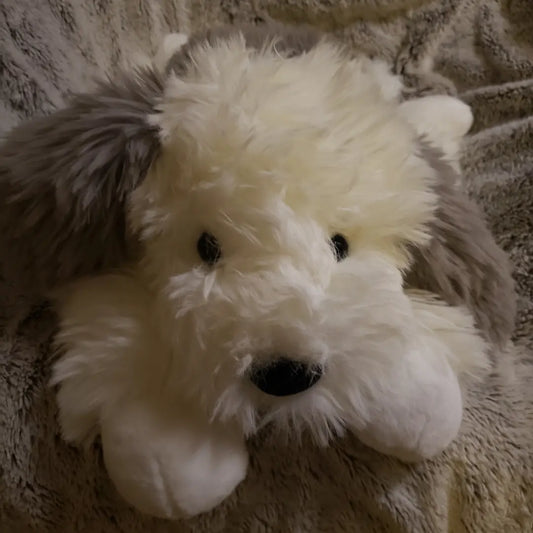 Weighted 1-5lbs Large Sheepdog Puppy Plush for Anxiety, ADHD, Stress, Autism, Comfort Therapy Stuffed Animal