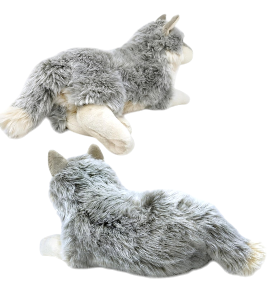 Weighted 0.5-3lbs Wolf Plush for Anxiety, ADHD, Stress, Autism, Comfort Therapy Stuffed Animal