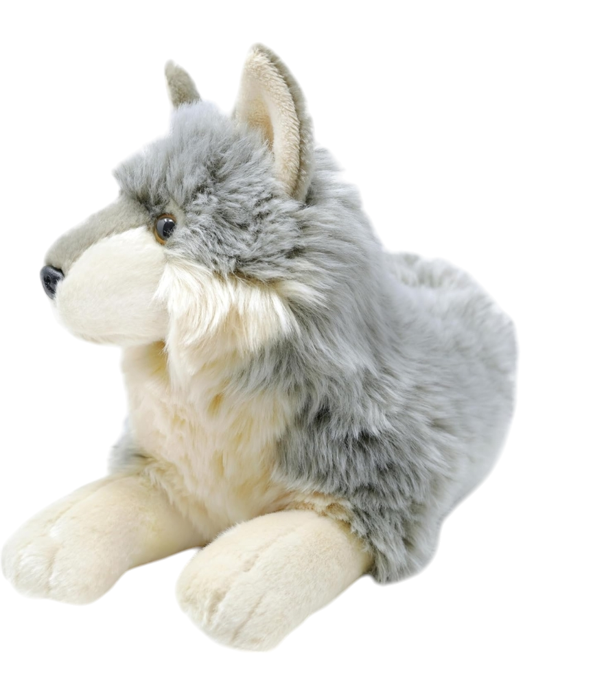 Weighted 0.5-3lbs Wolf Plush for Anxiety, ADHD, Stress, Autism, Comfort Therapy Stuffed Animal