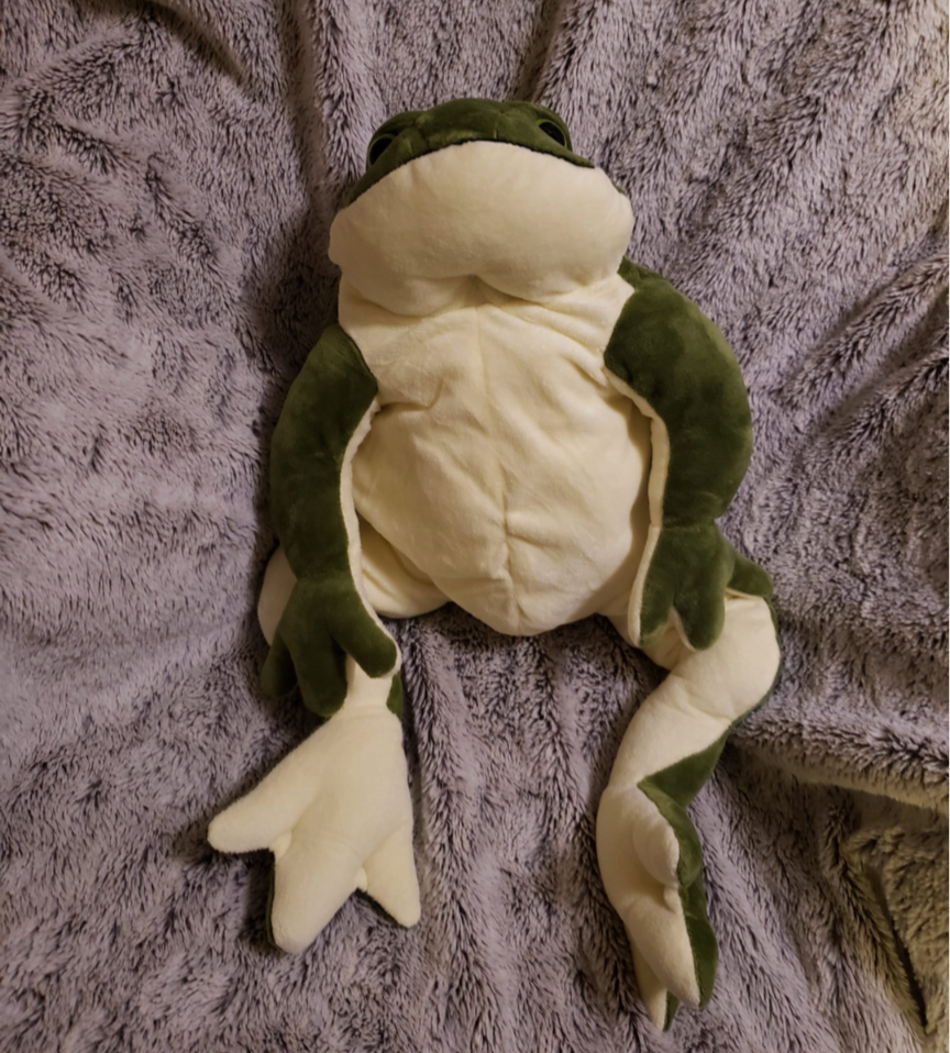 Weighted 1-5lbs Large Frog Plush for Anxiety, ADHD, Stress, Autism, Comfort Therapy Stuffed Animal