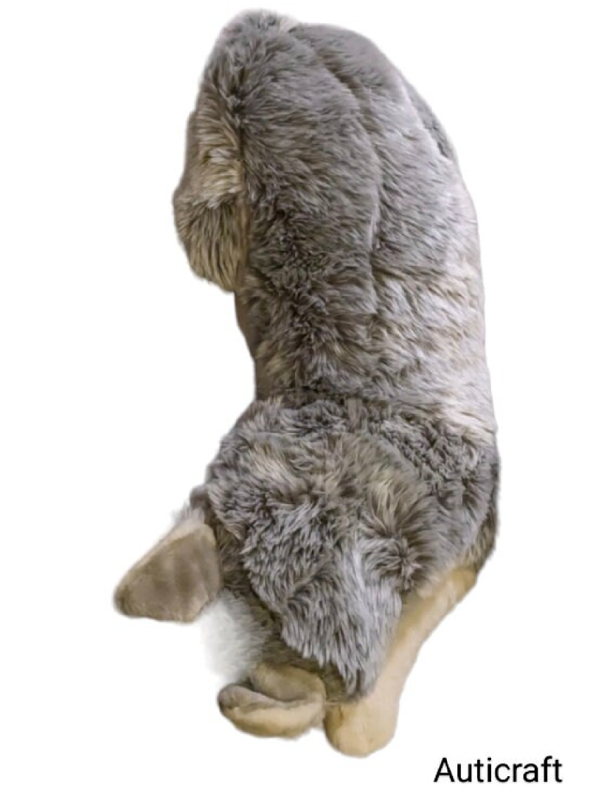 Weighted 1-15lbs Large Gray Wolf Plush for Anxiety, ADHD, Stress, Autism, Comfort Therapy Stuffed Animal