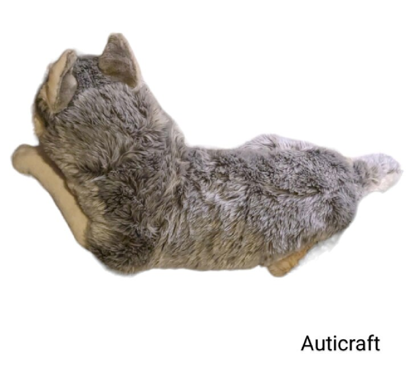 Weighted 1-15lbs Large Gray Wolf Plush for Anxiety, ADHD, Stress, Autism, Comfort Therapy Stuffed Animal