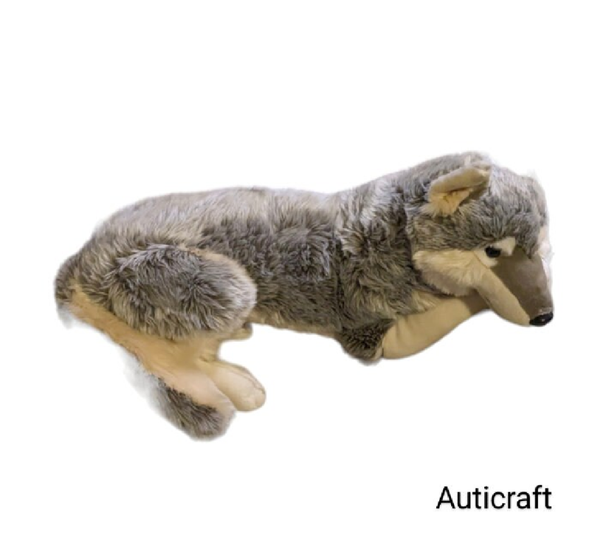 Weighted 1-15lbs Large Gray Wolf Plush for Anxiety, ADHD, Stress, Autism, Comfort Therapy Stuffed Animal