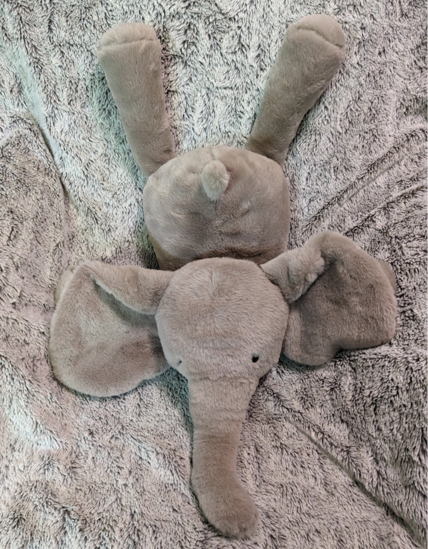 Weighted 1-4lbs Large Elephant Plush for Anxiety, ADHD, Stress, Autism, Comfort Therapy Stuffed Animal