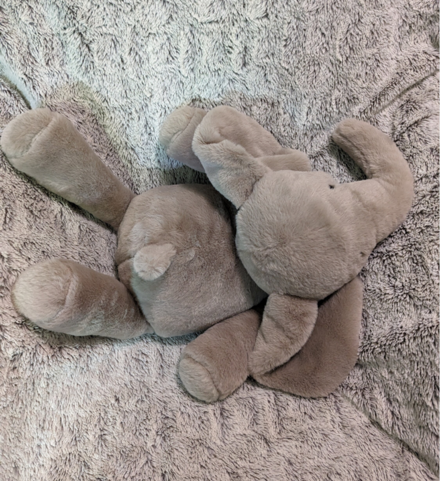 Weighted 1-4lbs Large Elephant Plush for Anxiety, ADHD, Stress, Autism, Comfort Therapy Stuffed Animal