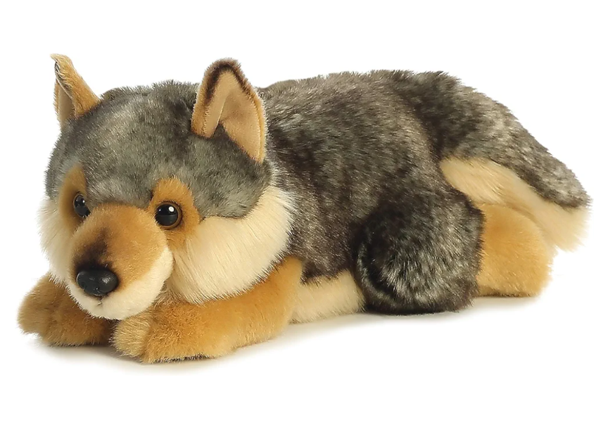 Weighted 0.5-2lbs Wolf Plush for Anxiety, ADHD, Stress, Autism, Comfort Therapy Stuffed Animal