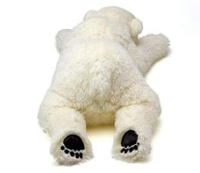 Weighted 0.5-2lbs Polar Bear Plush for Anxiety, ADHD, Stress, Autism, Comfort Therapy Stuffed Animal