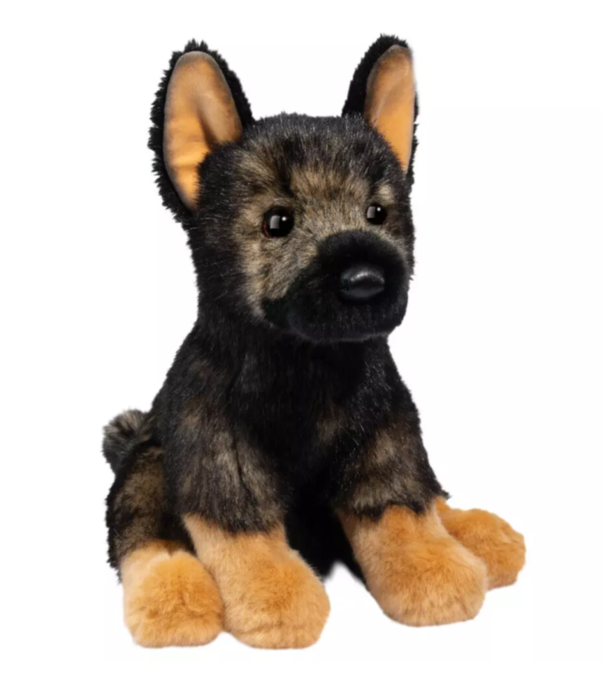 Weighted 1-3lbs 15" German Shepherd Plush for Anxiety, ADHD, Stress, Autism, Comfort Therapy Stuffed Animal
