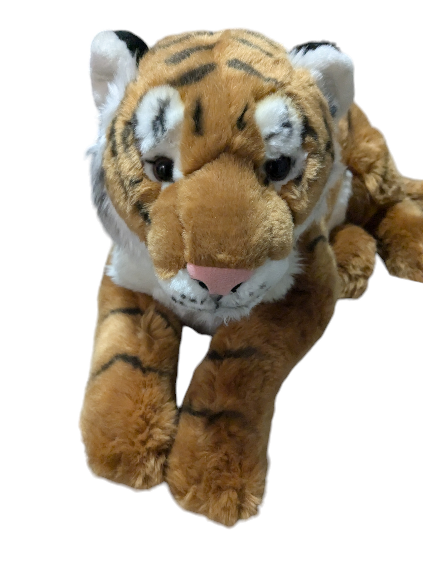 Weighted 1-8lbs Large Jumbo Giant Big Tiger Plush with Paw Pads for Anxiety, ADHD, Stress, Autism, Comfort Therapy Stuffed Animal