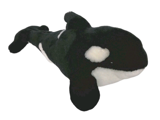 Weighted 0.5-2lbs 16" Orca Whale Plush for Anxiety, ADHD, Stress, Autism, Comfort Therapy Stuffed Animal