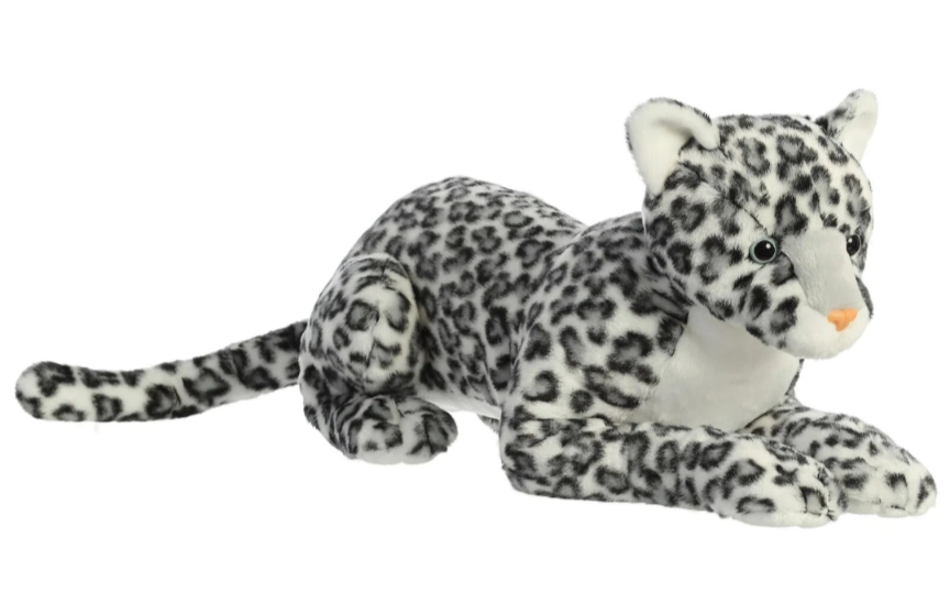 Weighted 1-15lbs 30" Snow Leopard Plush for Anxiety, ADHD, Stress, Autism, Comfort Therapy Stuffed Animal