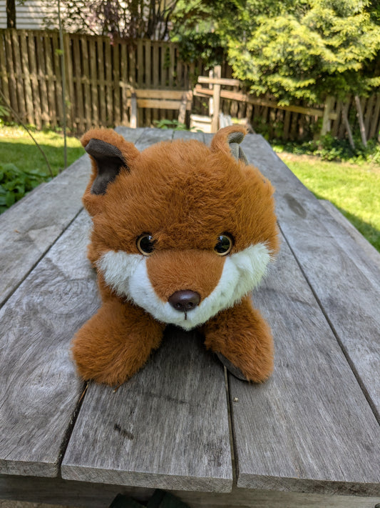 Weighted 1-5lbs Laying Down Fox Plush for Anxiety, ADHD, Stress, Autism, Comfort Therapy Stuffed Animal