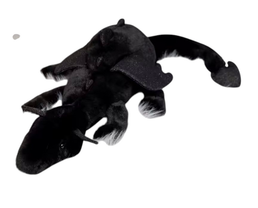 Weighted 1-10lbs 36" Black Dragon Plush for Anxiety, ADHD, Stress, Autism, Comfort Therapy Stuffed Animal
