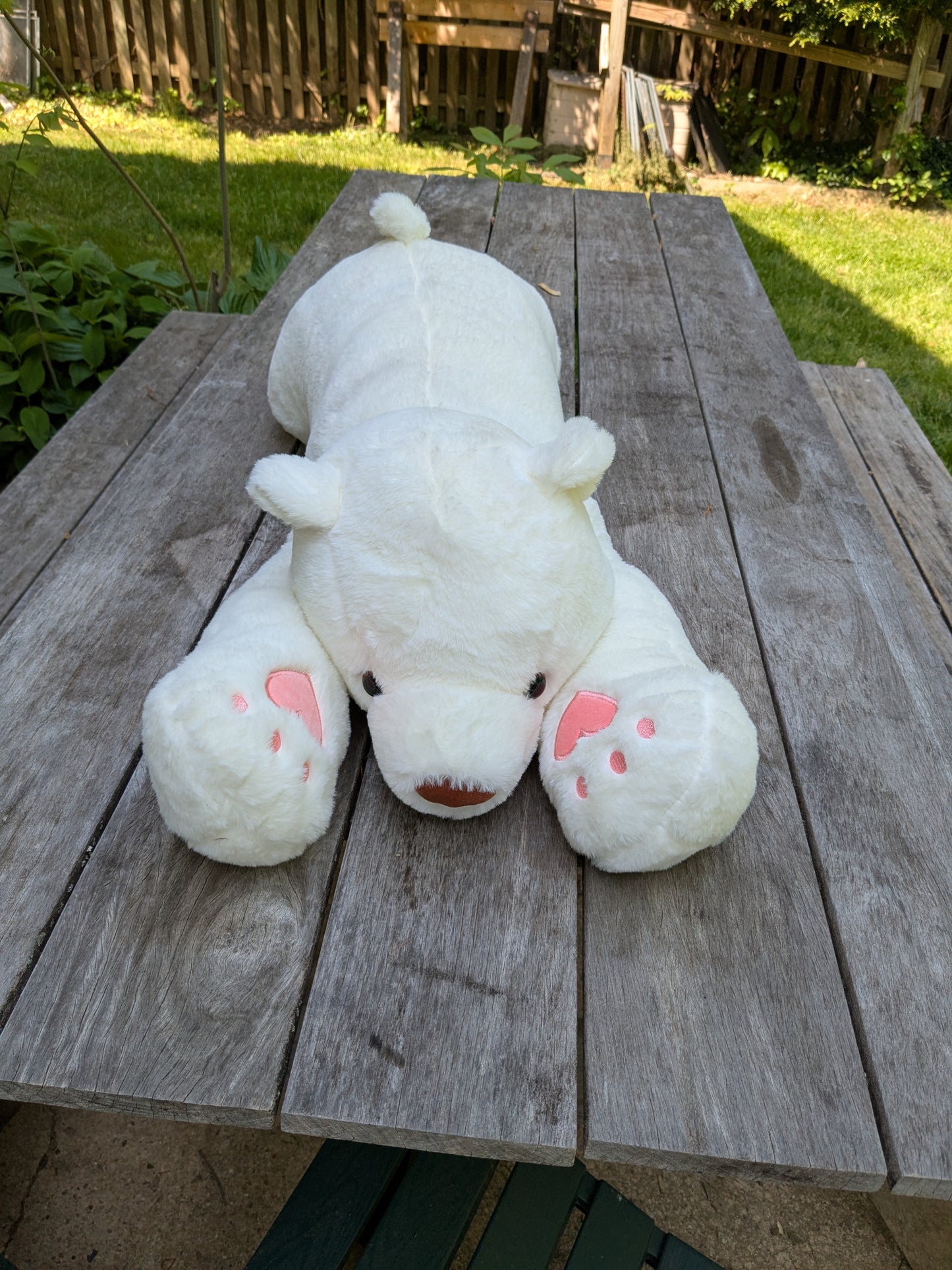 Weighted 1-15lbs 35" Polar Bear Plush for Anxiety, ADHD, Stress, Autism, Comfort Therapy Stuffed Animal
