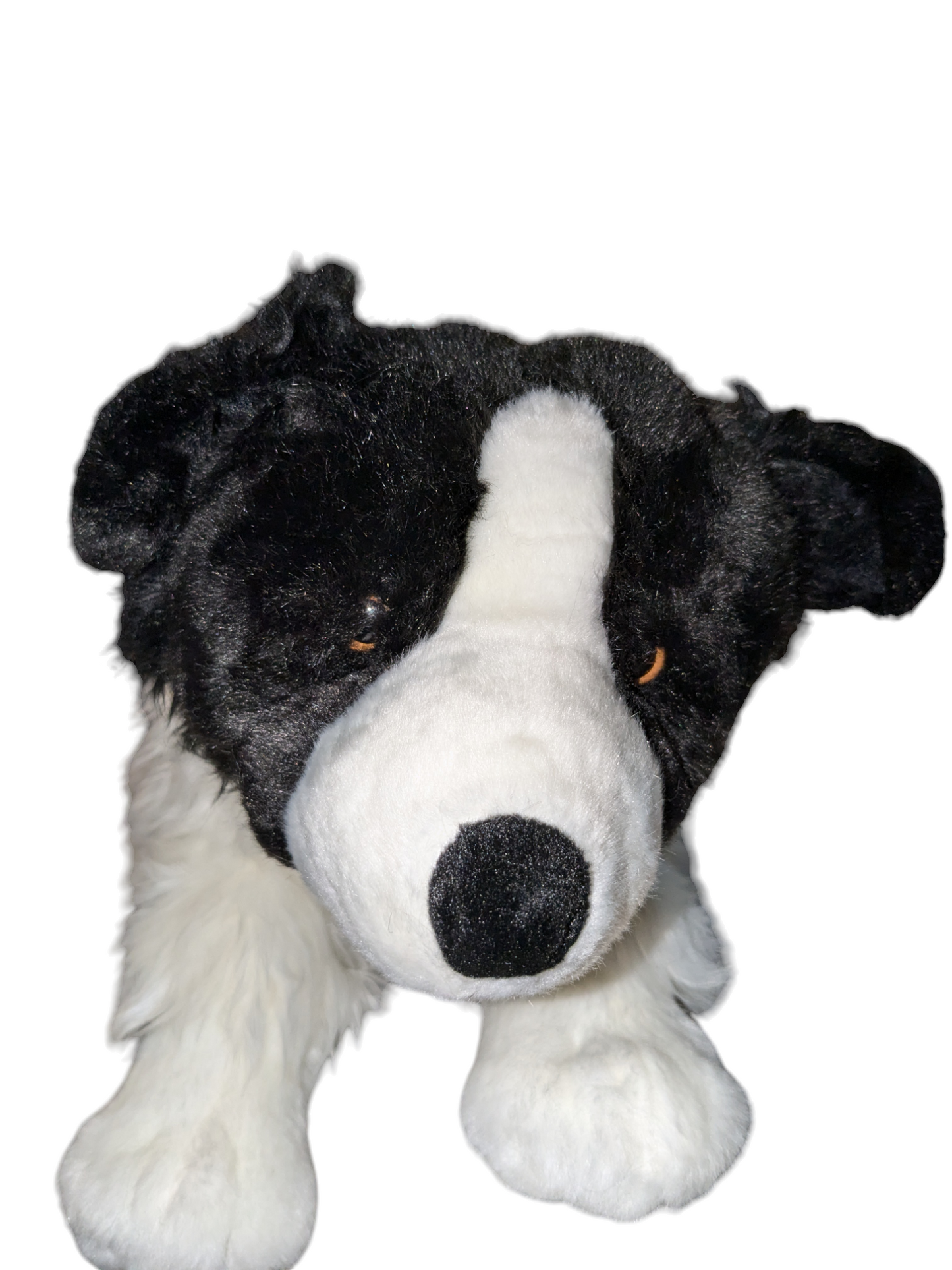 Weighted 1-5lbs Large Border Collie Dog Puppy Plush for Anxiety, ADHD, Stress, Autism, Comfort Therapy Stuffed Animal