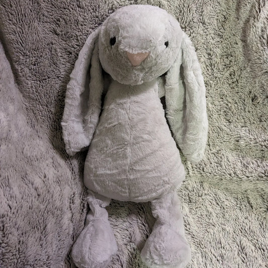 Weighted 0.5-2lbs Gray Bunny Rabbit Plush for Anxiety, ADHD, Stress, Autism, Comfort Therapy Stuffed Animal