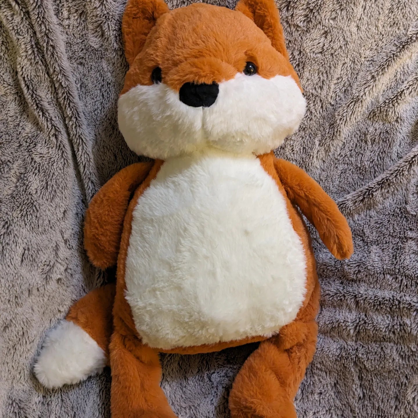 Weighted 1-8lbs Large Jumbo Giant Big Fox Plush for Anxiety, ADHD, Stress, Autism, Comfort Therapy Stuffed Animal