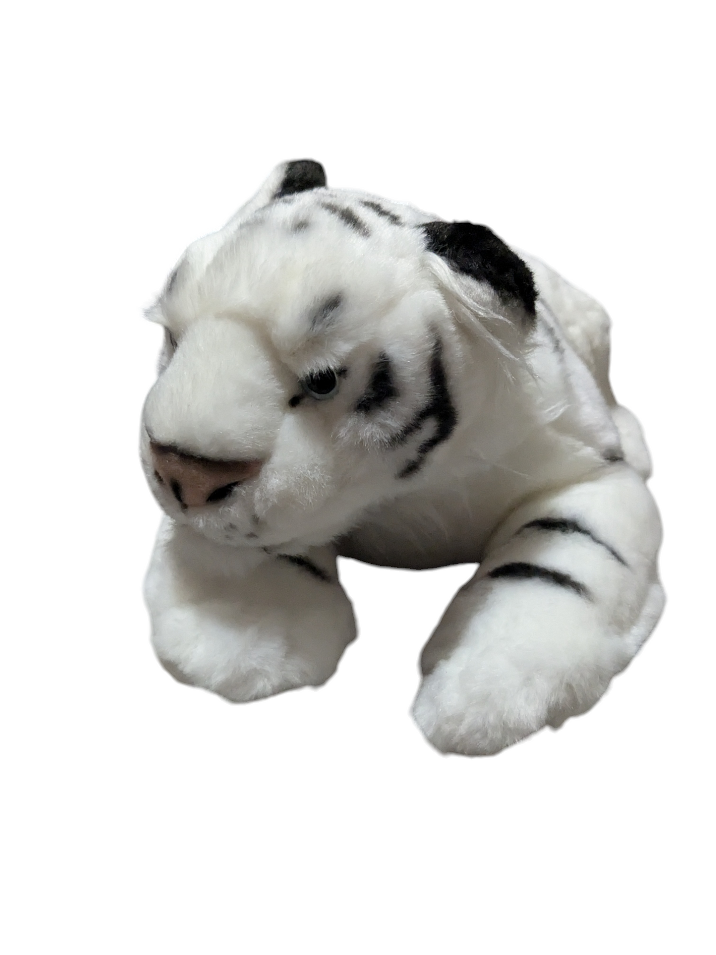 Weighted 1-3lbs White Tiger Plush with Paw Pads for Anxiety, ADHD, Stress, Autism, Comfort Therapy Stuffed Animal