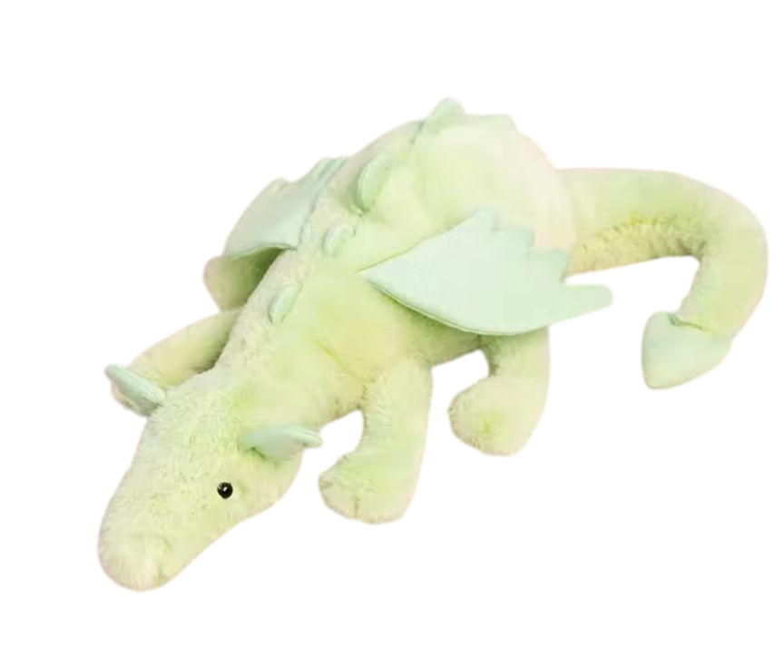 Weighted 1-10lbs 36" Light Green Dragon Plush for Anxiety, ADHD, Stress, Autism, Comfort Therapy Stuffed Animal