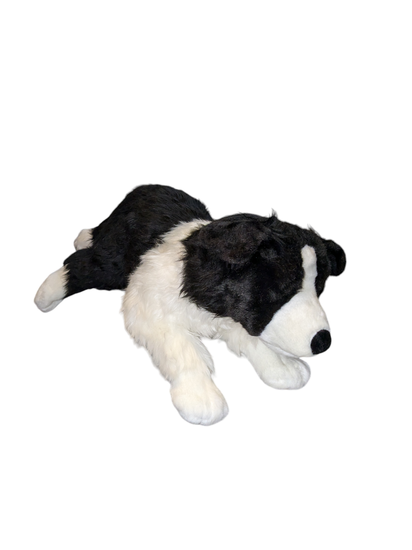 Weighted 1-5lbs Large Border Collie Dog Puppy Plush for Anxiety, ADHD, Stress, Autism, Comfort Therapy Stuffed Animal