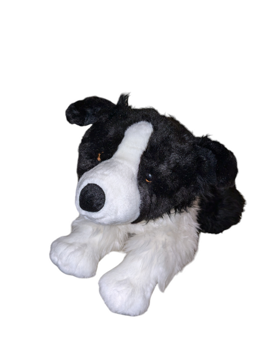 Weighted 1-5lbs Large Border Collie Dog Puppy Plush for Anxiety, ADHD, Stress, Autism, Comfort Therapy Stuffed Animal